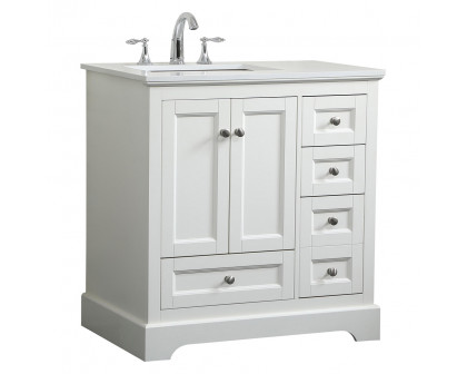 Elegant Bathroom Vanity - White (VF15532WH)