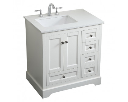 Elegant Bathroom Vanity - White (VF15532WH)