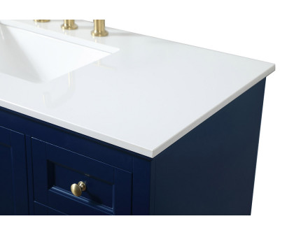 Elegant Bathroom Vanity - Blue (VF15536BL)