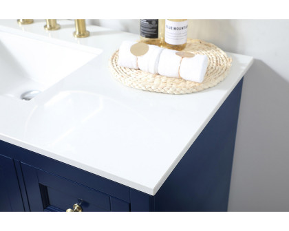 Elegant Bathroom Vanity - Blue (VF15536BL)