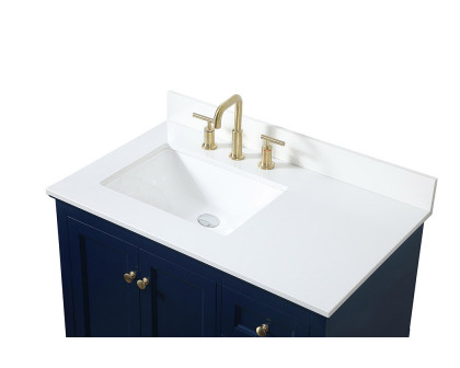 Elegant Bathroom Vanity - Blue (VF15536BL-BS)