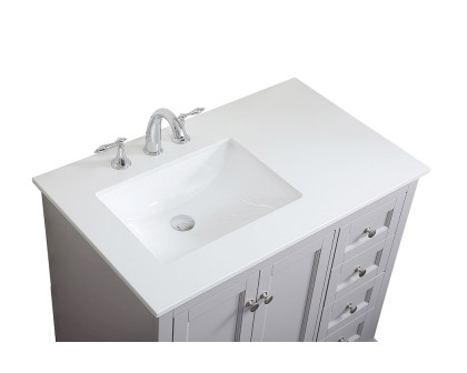 Elegant Bathroom Vanity - Gray (VF15536GR)