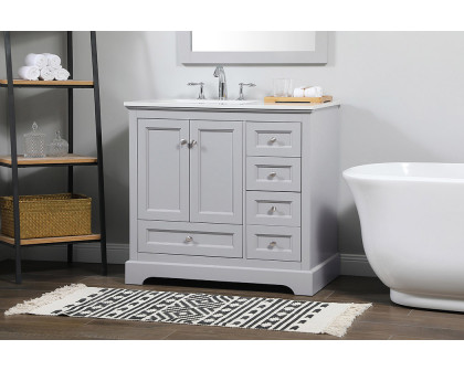 Elegant Bathroom Vanity - Gray (VF15536GR)