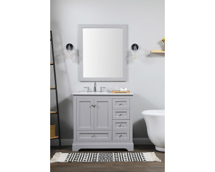 Elegant Bathroom Vanity - Gray (VF15536GR)