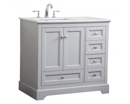 Elegant Bathroom Vanity - Gray (VF15536GR)