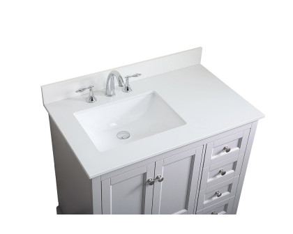 Elegant Bathroom Vanity - Gray (VF15536GR-BS)