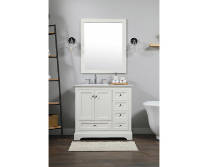 Elegant Bathroom Vanity - White (VF15536WH)