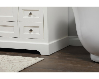 Elegant Bathroom Vanity - White (VF15536WH-BS)