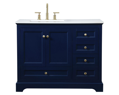 Elegant Bathroom Vanity - Blue (VF15542BL)