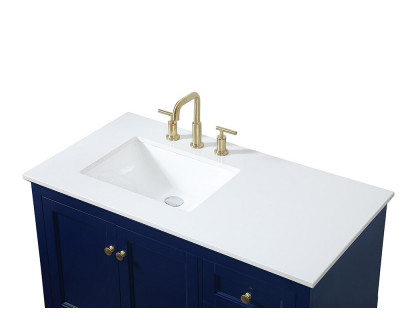 Elegant Bathroom Vanity - Blue (VF15542BL)