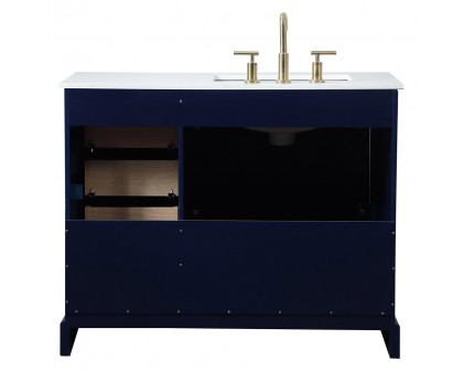 Elegant Bathroom Vanity - Blue (VF15542BL)