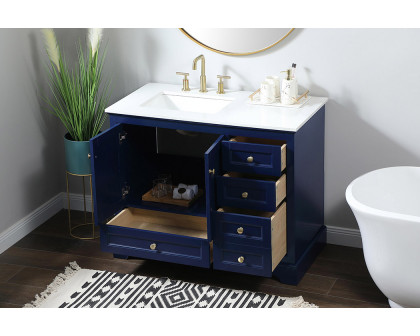 Elegant Bathroom Vanity - Blue (VF15542BL)