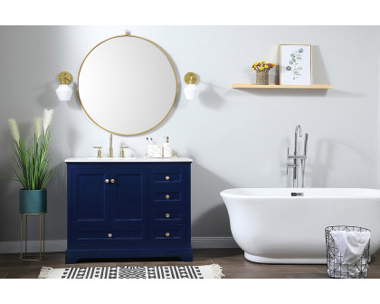 Elegant Bathroom Vanity - Blue (VF15542BL)