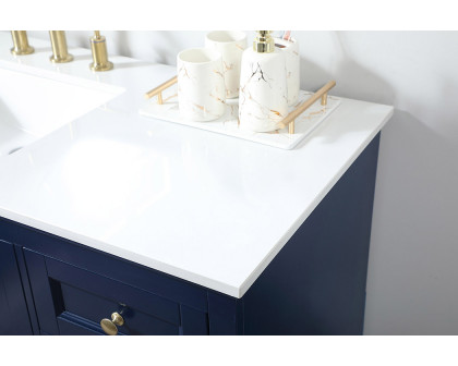 Elegant Bathroom Vanity - Blue (VF15542BL)