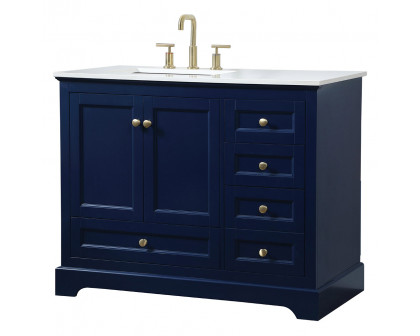 Elegant Bathroom Vanity - Blue (VF15542BL)