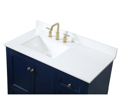 Elegant Bathroom Vanity - Blue (VF15542BL-BS)