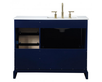 Elegant Bathroom Vanity - Blue (VF15542BL-BS)