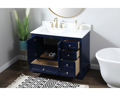 Elegant Bathroom Vanity - Blue (VF15542BL-BS)