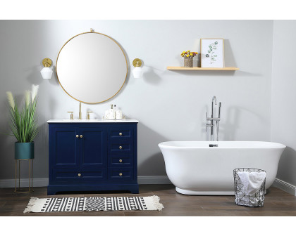 Elegant Bathroom Vanity - Blue (VF15542BL-BS)