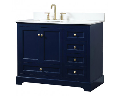 Elegant Bathroom Vanity - Blue (VF15542BL-BS)