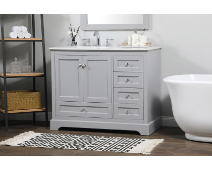 Elegant Bathroom Vanity - Gray (VF15542GR)