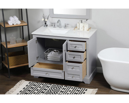 Elegant Bathroom Vanity - Gray (VF15542GR)