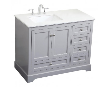 Elegant Bathroom Vanity - Gray (VF15542GR)