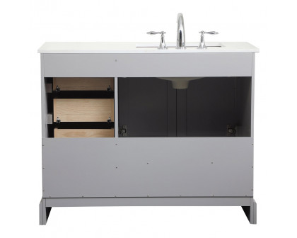 Elegant Bathroom Vanity - Gray (VF15542GR-BS)