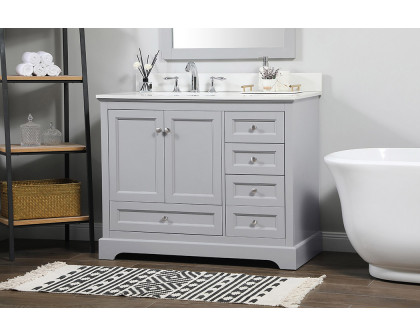 Elegant Bathroom Vanity - Gray (VF15542GR-BS)