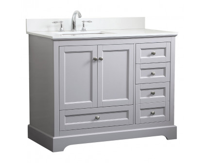 Elegant Bathroom Vanity - Gray (VF15542GR-BS)