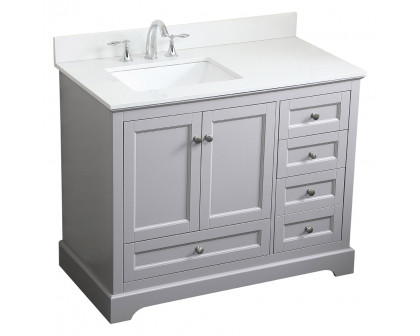 Elegant Bathroom Vanity - Gray (VF15542GR-BS)