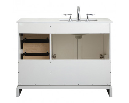 Elegant Bathroom Vanity - White (VF15542WH)