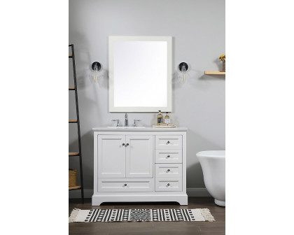 Elegant Bathroom Vanity - White (VF15542WH)