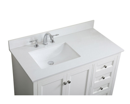 Elegant Bathroom Vanity - White (VF15542WH-BS)