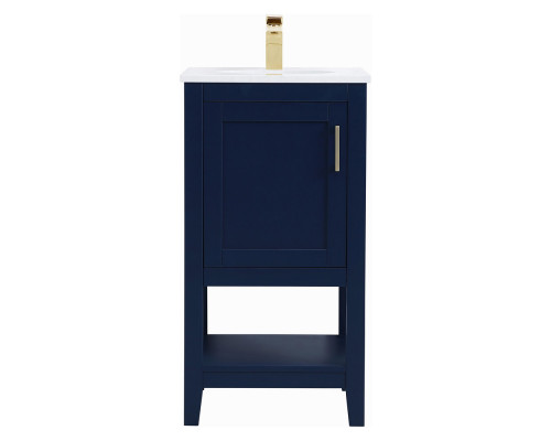 Elegant Bathroom Vanity - Blue (VF16018BL)