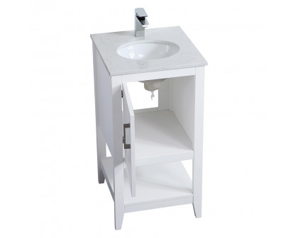 Elegant Bathroom Vanity - White (VF16018WH)