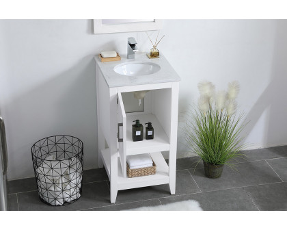 Elegant Bathroom Vanity - White (VF16018WH)