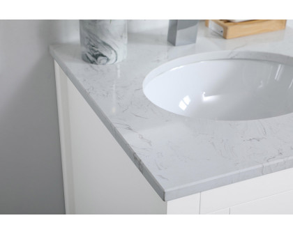 Elegant Bathroom Vanity - White (VF16018WH)