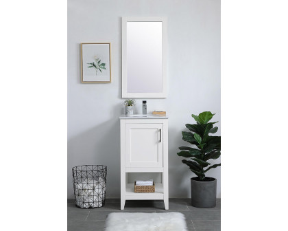 Elegant Bathroom Vanity - White (VF16018WH)