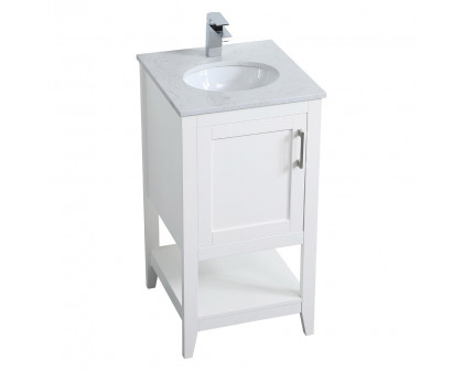 Elegant Bathroom Vanity - White (VF16018WH)