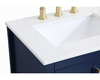 Elegant Bathroom Vanity - Blue (VF16024BL)