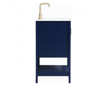 Elegant Bathroom Vanity - Blue (VF16024BL)