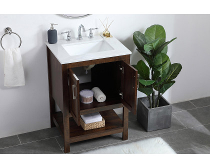 Elegant Bathroom Vanity - Espresso (VF16024EX)