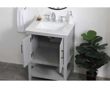 Elegant Bathroom Vanity - Gray (VF16024GR)