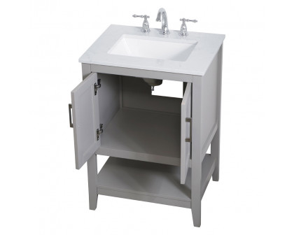 Elegant Bathroom Vanity - Gray (VF16024GR)