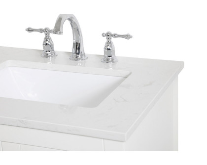 Elegant Bathroom Vanity - White (VF16024WH)