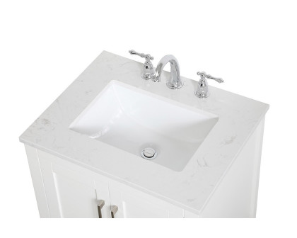 Elegant Bathroom Vanity - White (VF16024WH)