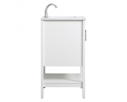 Elegant Bathroom Vanity - White (VF16024WH)