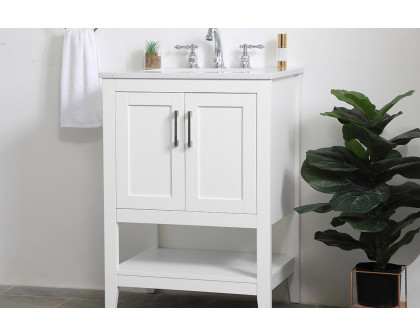 Elegant Bathroom Vanity - White (VF16024WH)