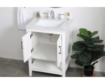 Elegant Bathroom Vanity - White (VF16024WH)